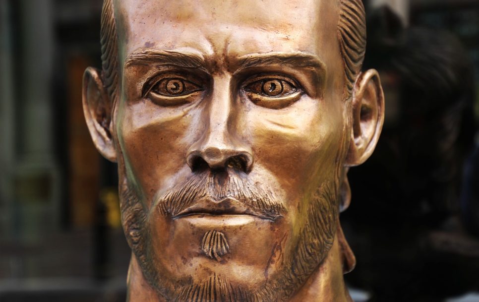Gareth Bale skulptuur. Pixabay.