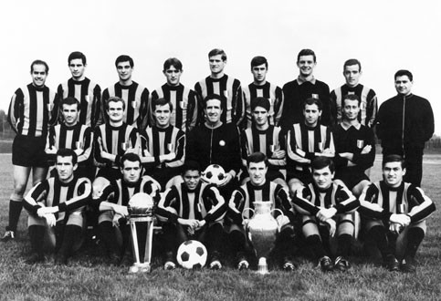 Milano Interi tiim Meistrite liiga karikaga 1965/66. Allikas: Wikimedia Commons.