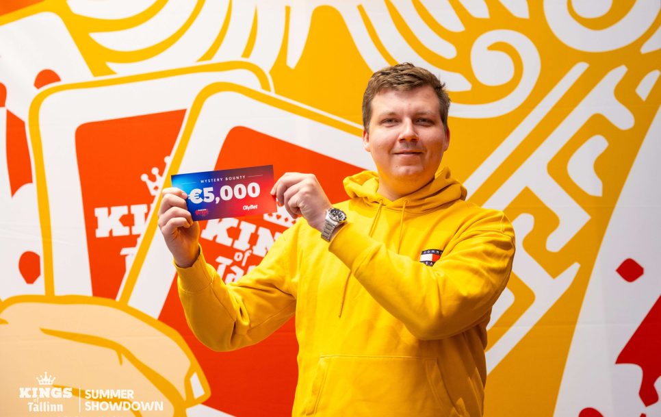 KOT SS 2023 – 250 € NLH Mystery Bounty – 004 – Kasper Mellanen. Foto: Elena Kask]