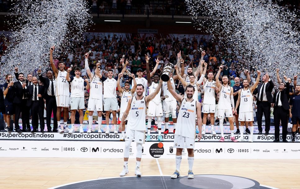 Barcelona ja Madridi Real (pildil) on sel hooajal kohtunud kaks korda: superkarika poolfinaalis võitis Real 90:80 ja Hispaania meistrivõistluste kolmandas voorus 86:79. Foto: Real Madrid Baloncesto Faceboook