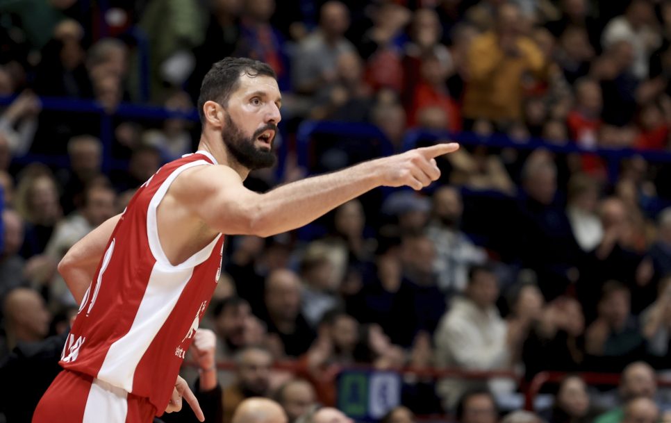 Nikola Mirotić käis viimati Euroliigas väljakul 30. novembril ehk on poole hooajast pidanud Achilleuse vigastuse tõttu vahele jätma. Foto: Giuseppe Cottini/Euroleague Basketball, Getty Images