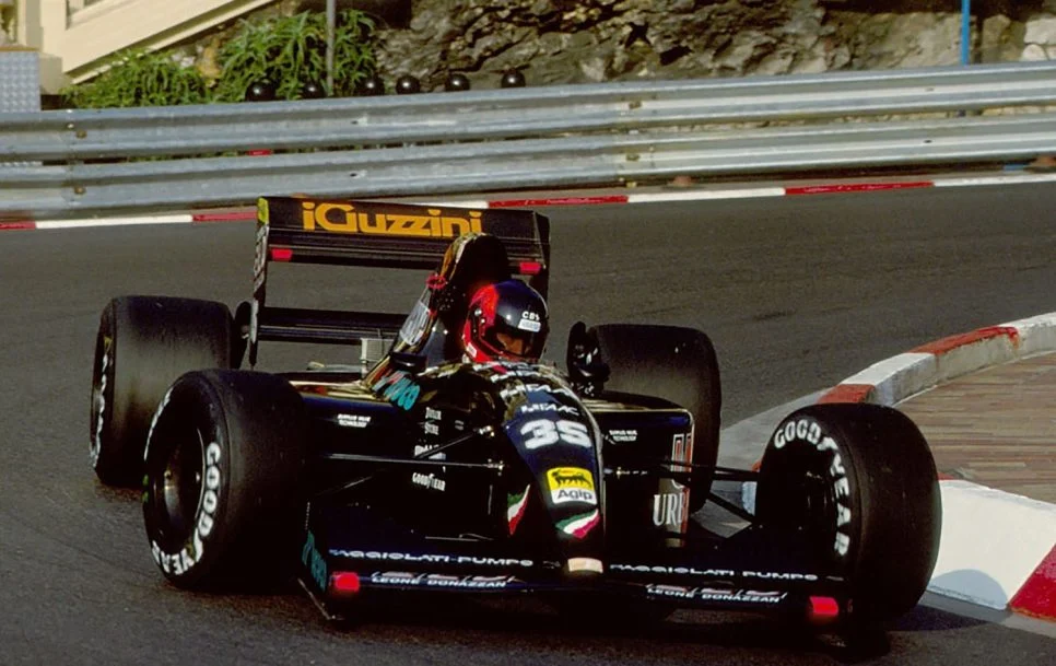 Perijam Makartijam neizdevās kvalificēties nevienām F1 sacīkstēm, tomēr brīnums, ka viņš joprojām ir dzīvs. Foto: perrymccarthy.co.uk