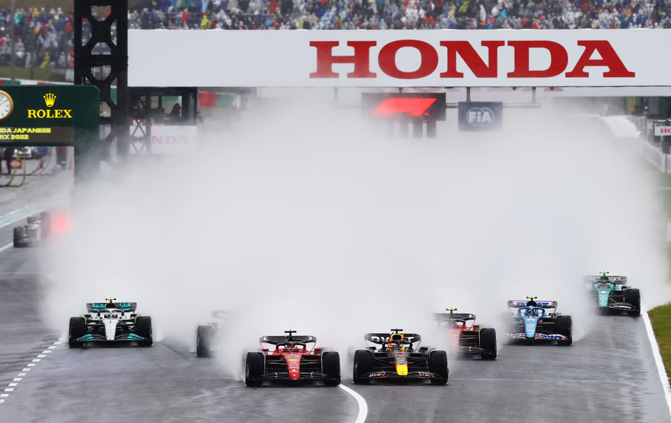 2022. gada Japānas Grand Prix izcīņas sacīkšu sākums. Avots: F1.com