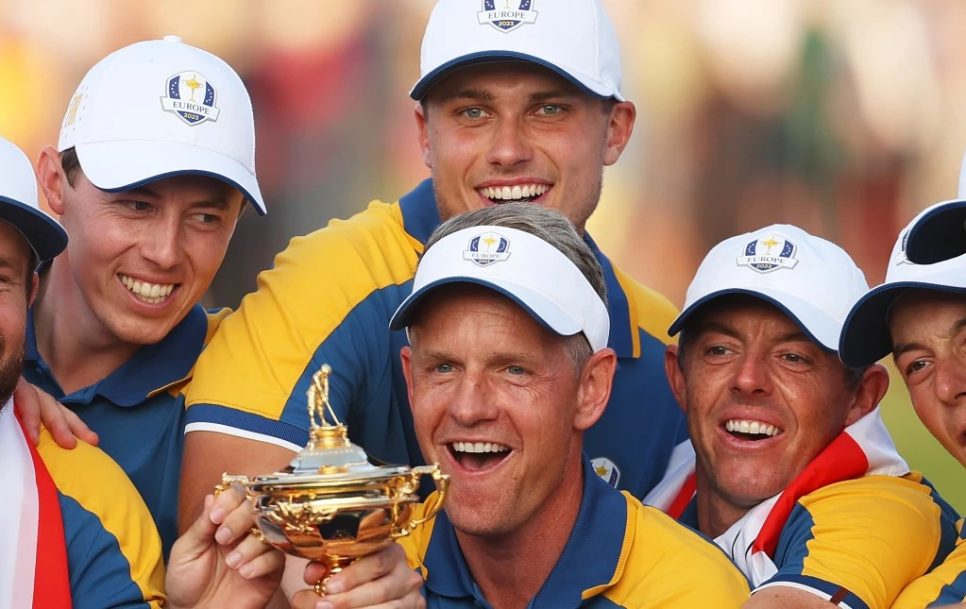 Eiropas komanda svin savu triumfu. Avots: Getty Images