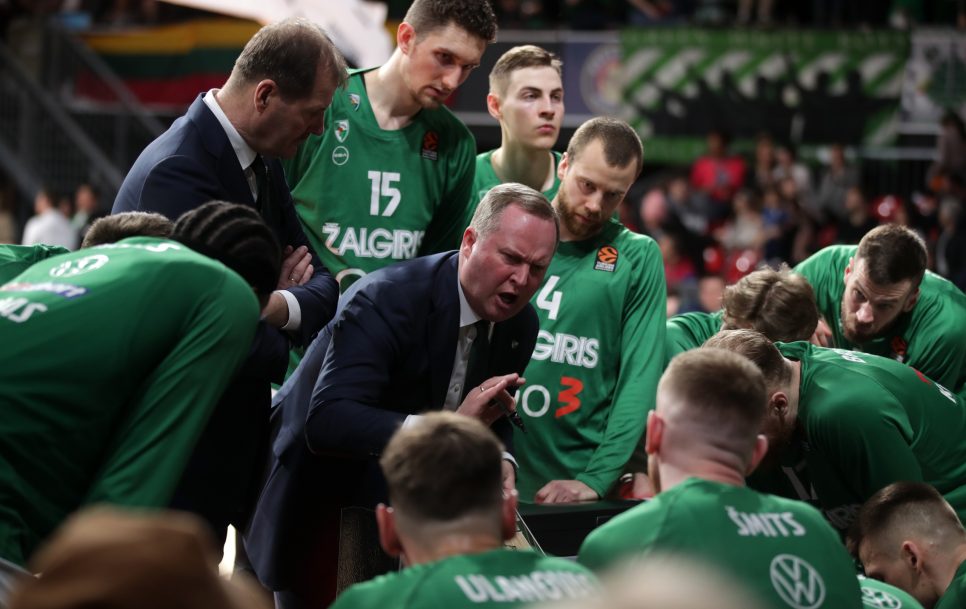 Kaža Maksvīša vadībā Kauņas Žalgiris Eirolīgā izcīnīja 28 uzvaras 54 spēlēs. Avots: Christina Pahnke/Euroleague Basketball, Getty Images