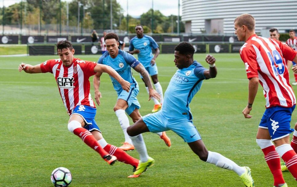 Gan Girona, gan Manchester City šogad tiecas uz Eiropas sacensībām, taču nav droši, ka tās tur iederēsies kopā. Avots: Girona FC official Facebook / Facebook @gironafc