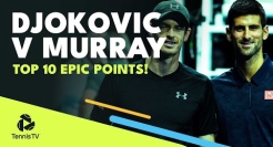 Top 10 EPIC Novak Djokovic vs Andy Murray Points!