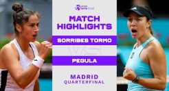 Sara Sorribes Tormo vs. Jessica Pegula | 2022 Madrid Quarterfinal | WTA Match Highlights