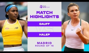 Coco Gauff vs. Simona Halep | 2022 Madrid Round of 16 | WTA Match Highlights