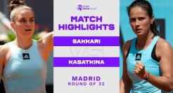 Maria Sakkari vs. Daria Kasatkina | 2022 Madrid Round 2 | WTA Match Highlights