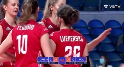 Japan vs. Poland - FIVB Volleyball Nations League - Women - Match Highlights, 14/06/2022