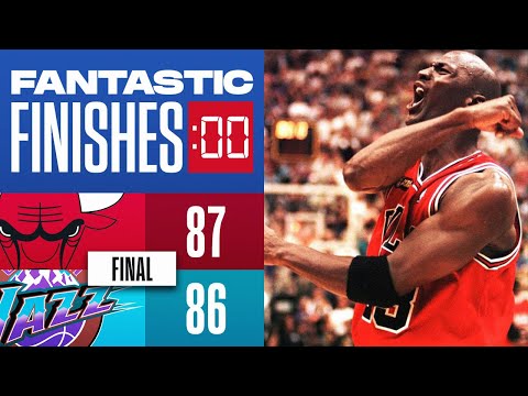 Final 4:39 Of Michael Jordan's LAST BULLS GAME vs Jazz - 1998 NBA