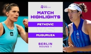 Andrea Petkovic vs. Garbiñe Muguruza | 2022 Berlin Round 1 | WTA Match Highlights