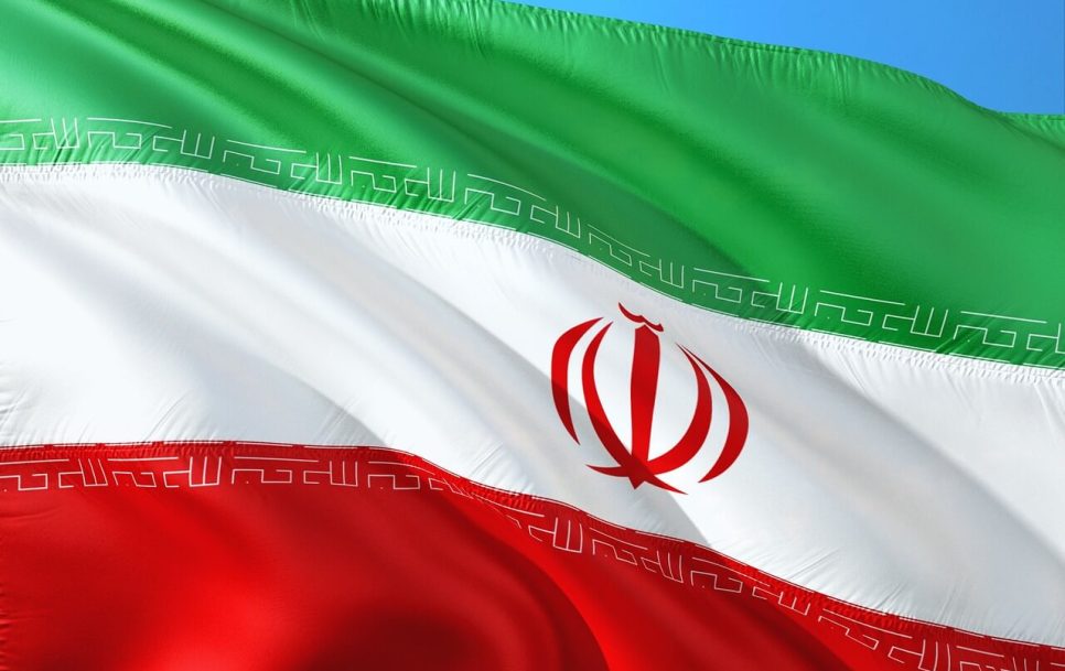 The Iranian flag. Pixabay.