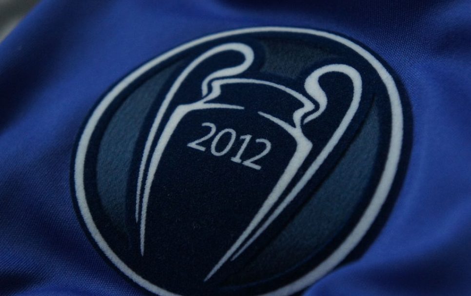 2012 UEFA Champions League titleholder badge. Author: Harry Coombes.