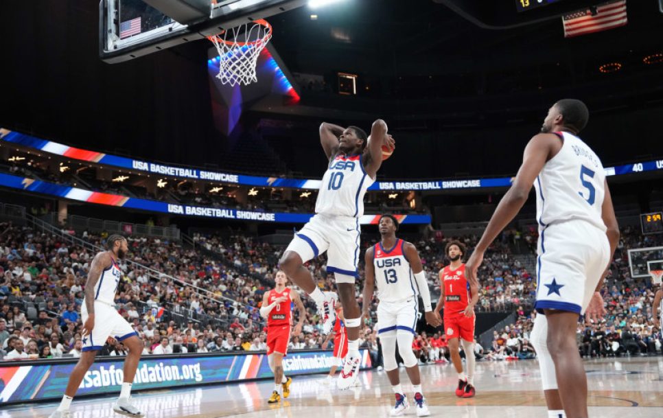 Team USA in action against Puerto Rico earlier this August. Source: Jesse D. Garrabrant/NBAE via Getty Images