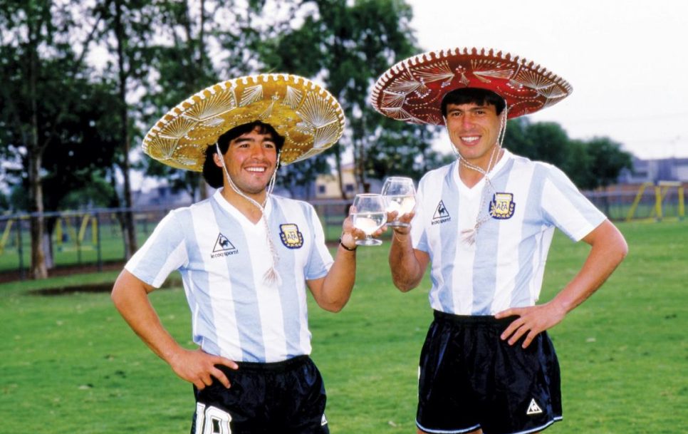 Diego Maradona and Daniel Passarella have both captained Argentina to the world championship, but the men did not get along. Source: Wikimedia Commons