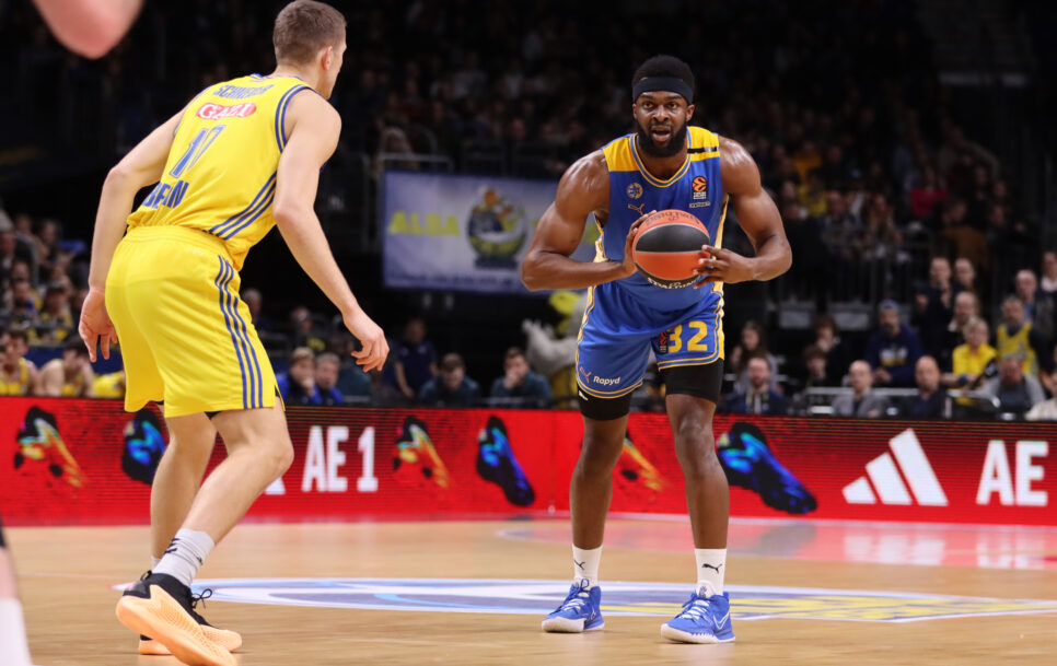 Josh Nebo is one of the most dangerous rebounders in the EuroLeague and he’s currently in excellent form. Source: Regina Hoffmann/Euroleague Basketball via Getty Images