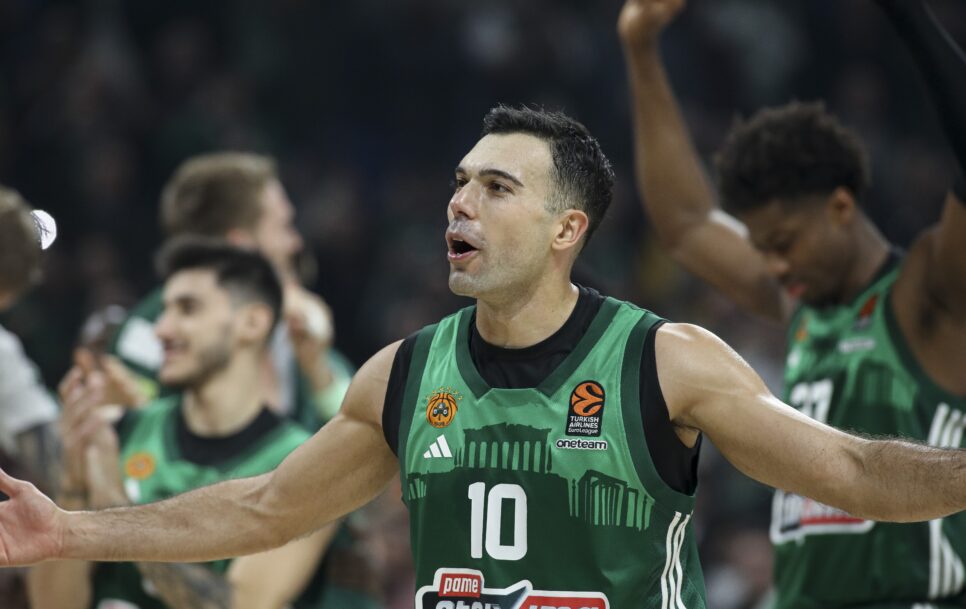 Kostas Sloukas plays a very important role in the offense of Panathinaikos Athens. The experienced point guard reached excellent form towards the end of the regular season. Source: Panagiotis Moschandreou/Euroleague Basketball via Getty Images