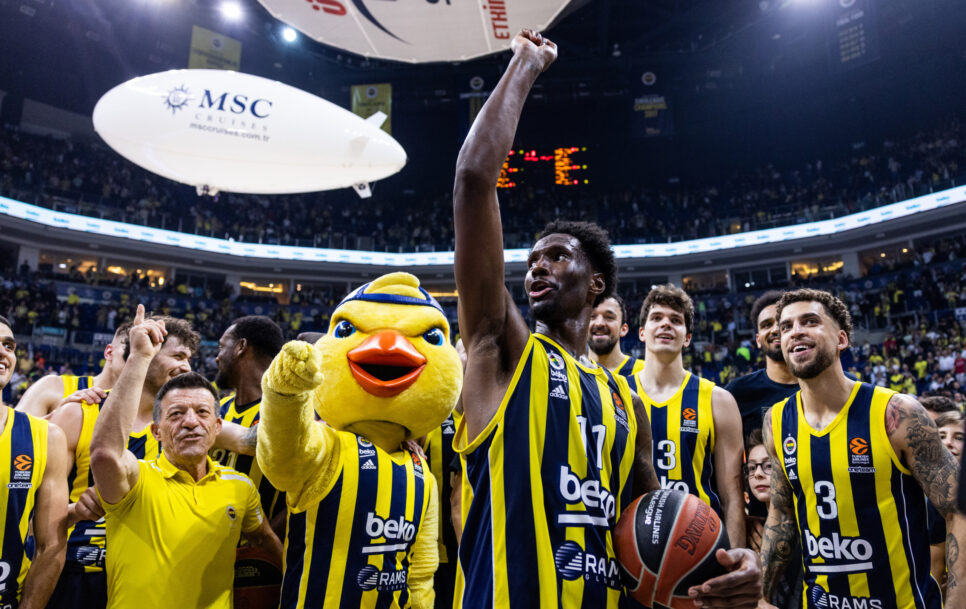 Nigel Hayes-Davis is like an onion – the more layers you peel, the more interesting facts emerge. Source: Tolga Adanali/Euroleague Basketball via Getty Images