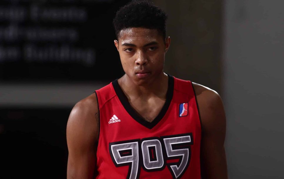 Bruno Caboclo helped the Toronto Raptors’ affiliate team, Raptors 905, win the NBA D-League championship in 2017. Source: Imago Images