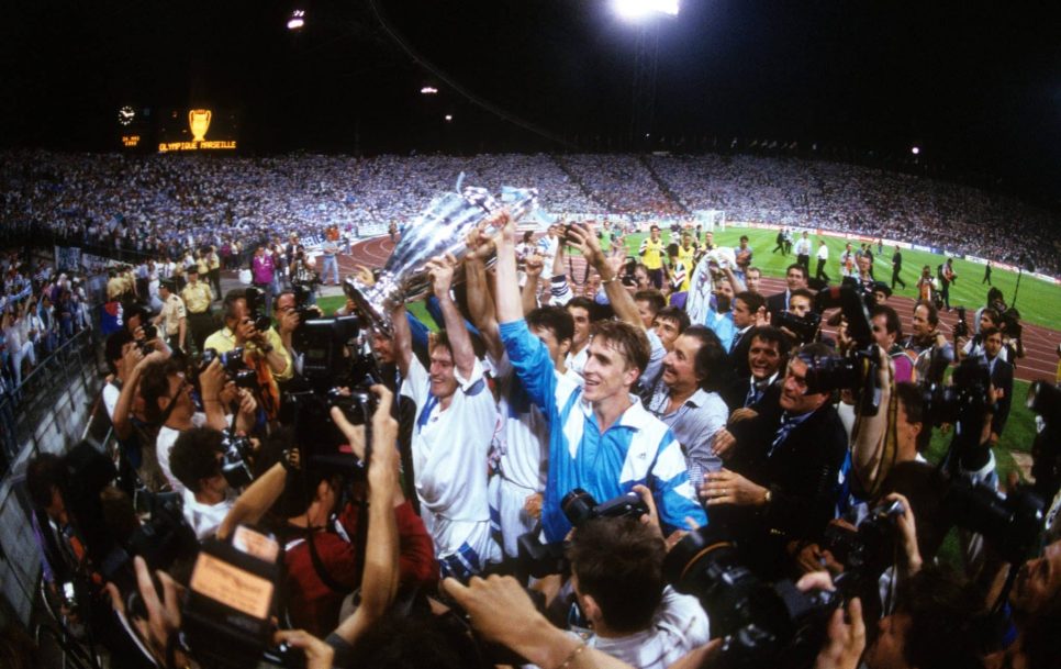 Although Marseille lost the French title, they were allowed to hold on to the Champions League trophy. Source: Imago Images