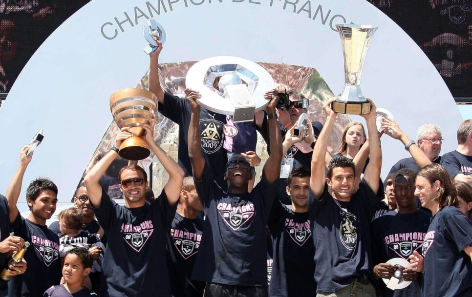 In the 2008/09 season, Bordeaux were not only crowned champions of France, but they also won the country’s League Cup and Super Cup. Source: Imago Images